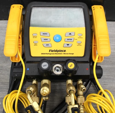 Colector de refrigerante Fieldpiece SM480V 4 puertos SMAN con medidor de micras Foto 1 de 4