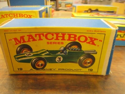 Matchbox Lesney No. 19 Lotus Racing Car with Box - Image 1 of 3