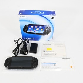 Sony PS Vita Console PCH-1000 ZA01 Crstal B lack Boxed Tested