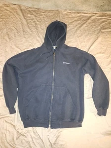 Carhart K122 Full Zip Up Hoodie Black Size Xl - Picture 1 of 5