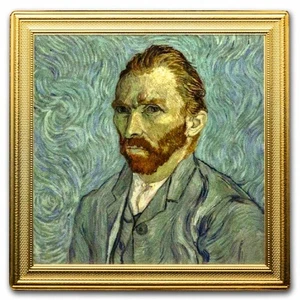 2023 Niue 2 oz Silver Vincent van Gogh: Self-Portrait - Picture 1 of 6