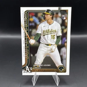 Actualización Topps 2025 Nick Kurtz novato #US197 debut de novato atletismo radiocontrol - Imagen 1 de 2