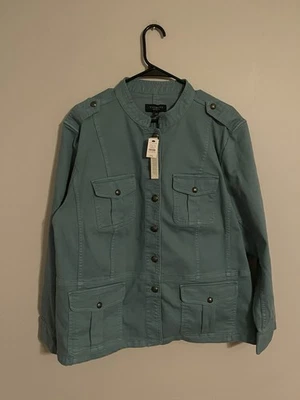 Chaqueta utilitaria Talbots estilo militar charreteras - Para mujer Petite Plus 3XP - ¡Nueva! Foto 1 de 4