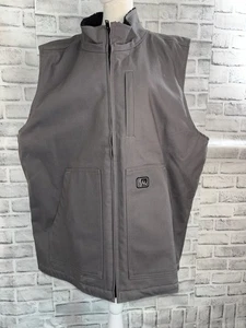 Fintech The Cornerstone Castlerock Weste Herren XXL Heavy Duty Grau Zip Weste - Bild 1 von 20