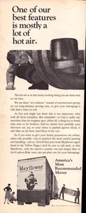 Mayflower Moving Company Air Cushions Ride World Wide Vintage Print Ad 1966 - Picture 1 of 4