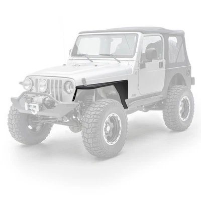 Guardabarros de tubo delantero Smittybilt 76872 XRC sin destello negro para Jeep Wrangler 97-06 Foto 1 de 4
