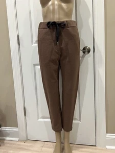 Brunello Cucinelli Baumwolle Kordelzug Jogger Tasche Damen Größe 28 - Bild 1 von 9
