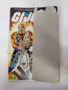 Vintage 1985 G.I. Joe Buzzer v1 Vollständig UNGESCHNITTEN Pfirsich Akte Karte Rückseite Dreadnok Aufkleber - Bild 1 von 6