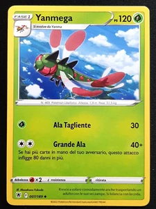 YANMEGA 007/189 Carta in Italiano POKEMON Lucentezza Siderale - Foto 1 di 2