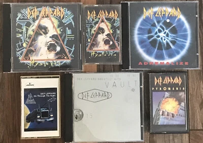 Def Leppard cassette & cd bundle - Hysteria Pyromania Adrenaline Vault Night - Image 1 of 4
