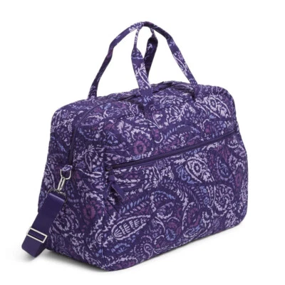 Paisley Amethyst Vera Bradley Grand Traveler Carry On Travel Luggage Overnight - Image 1 of 4