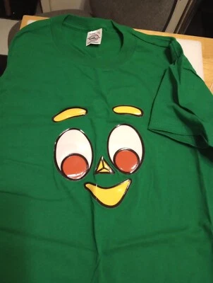 Camiseta con logotipo de Gumby para hombre con licencia clásica TV Kelly verde, gráficos hinchados, mediana Foto 1 de 3