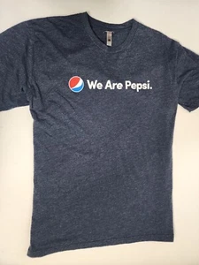 "We Are Pepsi" Adult Large SOFT Blue Heathered Tee Shirt by Next Level - Picture 1 of 10