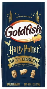 Goldfishs Crackers, Limited Edition Butter Beer Snack Crackers, 6.6 Oz. Bag W/ S - Picture 1 of 2