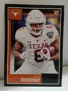 2020 Score Football Devin Duvernay RC Rookie Black Parallel #420 Texas / Ravens - Picture 1 of 2