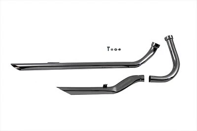 Комплект выхлопных труб плоская передняя труба подходит для Harley Davidson - Изображение 1 из 1