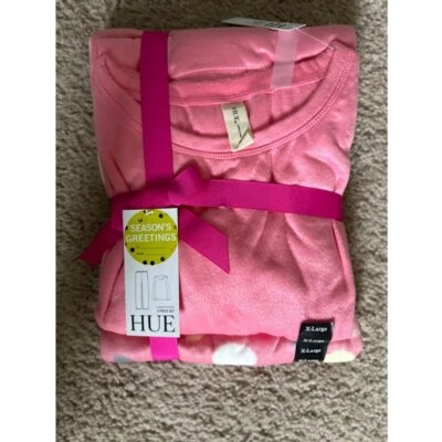 Cozy HUE Pink Cat Pajama Set XL - Image 1 of 4