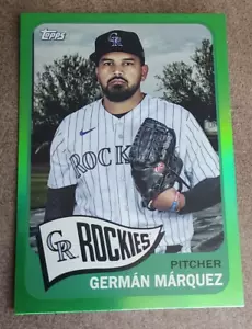 2023 Topps Archives German Marquez Green Foil Parallel /99 137 - Picture 1 of 7