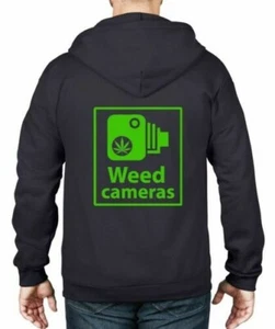 Weed Camera Funny Cannabis Full Zip Hoodie - Picture 1 of 4