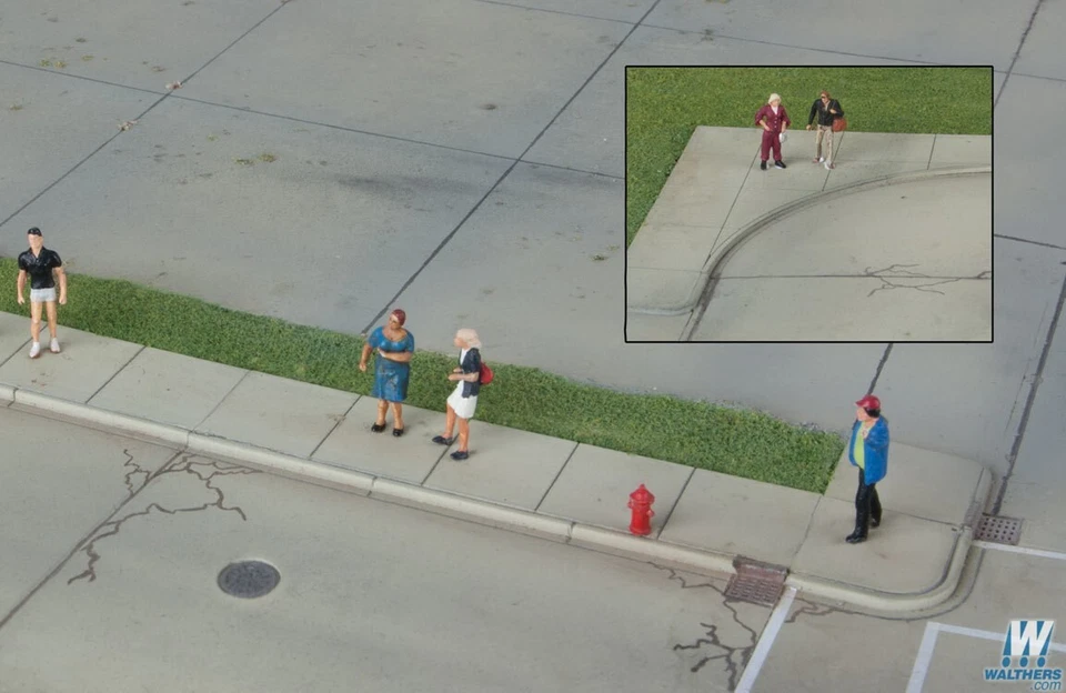 NUEVO Kit de bordillos y aceras de hormigón Walthers 933-3187 escala HO ENVÍO GRATUITO A EE. UU. Foto 1 de 1