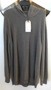 prAna Men's $110 North Loop Hooded Sweater in Brown size XXL Organic Cotton NWT - Picture 1 of 5