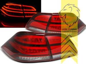 LED Rückleuchten Heckleuchten für Mercedes Benz W166 ML M-Klasse rot weiss chrom