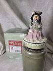 Our America Girl Snowman w/Purse Candle Topper to Fit Yankee Candle Lg Jar - EUC