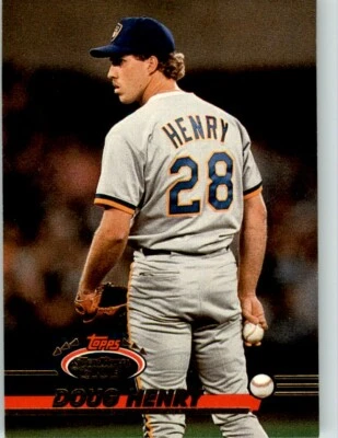 1993 Stadium Club MLB Doug Henry #521 - Image 1 of 2