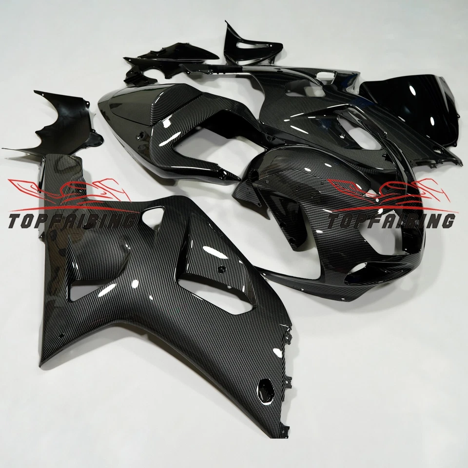 Kit de carrocería carenado pintado de fibra de carbono negro para Suzuki GSXR600/GSXR750 2001-2003 Foto 1 de 4