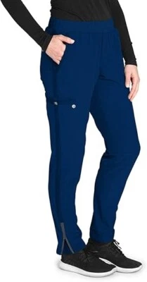 BARCO ONE WELLNESS CARGO SCRUB PANTS #BWP505 IN NAVY, ROYAL STEEL, ALL SIZES NWT - Image 1 of 4