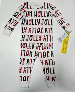 Carter's Holly Jolly Thermal Pajamas PJ Boy Girl Christmas Size 6 7 8 NWT - Picture 1 of 3