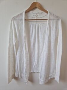 Billabong Cotton Open White Cardigan Top Size S