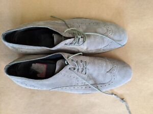 men hugo boss suede leather shoes 9.5 gray