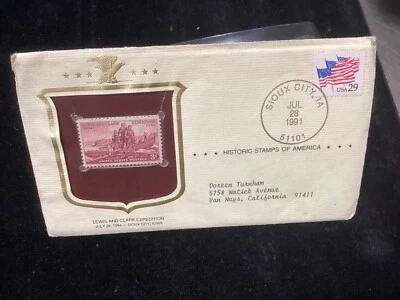 1954 Lewis & Clark Expedition3 Cent U.S. Block Postage Historic Stamp of America - Image 1 of 2
