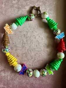Beaded Phone Chain Or Phone Charm Or Purse Charm Custom Christmas Trees - Zdjęcie 1 z 7