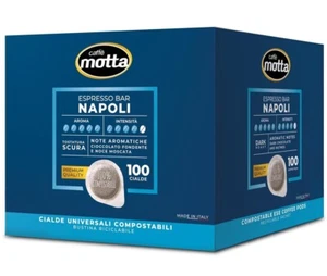 200 cialde Caffè Motta Espresso BAR Napoli Papierfilter Ese 44 MM Neu Ökotex - Bild 1 von 5