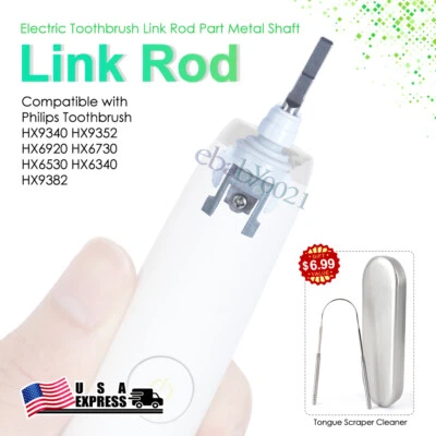 Piezas de varilla de enlace para cepillos de dientes eléctricos Philips HX9340 HX6920 HX6730 HX6340 Foto 1 de 4
