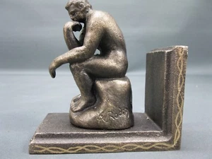 1 Pezzo Supporto Per Libri Pensatore In Ghisa 14 Cm - Foto 1 di 4