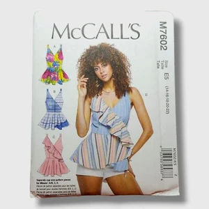 McCalls Sewing Pattern M7602 Sizes 6-8-10-12-14 Misses Cool Summer Tops Uncut  - Picture 1 of 1