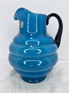 Fenton 2007 Indigo Blue Pitcher # 6892 Q4 - Picture 1 of 9