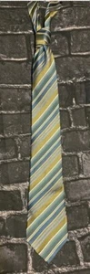Croft & Barrow Multi-color Striped 100% Silk Traditional Blue & green Tie EASTER - Picture 1 of 9