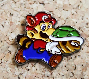 Super Mario Raccoon & Koopa Troopa Pin Badge - Picture 1 of 1
