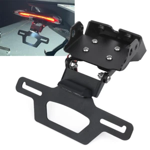 LED Foldable Tail Tidy Fender License Number Plate Bracket For CFMOTO 675SS/SR-R - Picture 1 of 24