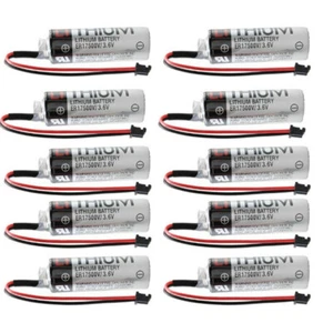 10 Stück ER17500V 3,6V 2700mAh SPS nicht wiederaufladbarer Akku mit schwarzem Stecker - Bild 1 von 3
