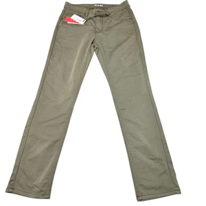 Alday Mens Pants Sz 32 Chino Comfort Stretch Flat Front Straight Leg Olive Green - Picture 1 of 11