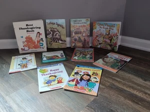 Set of 10 Thanksgiving Themed Children's Paperback Book Bundle - Picture 1 of 9