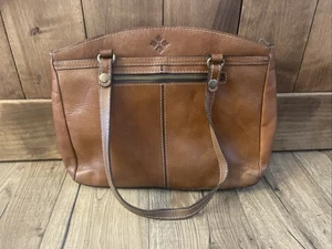 Patricia Nash Heritage Collection Poppy Satchel Leder Tasche hellbraun braun ORIGINAL - Bild 1 von 15
