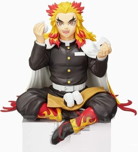 Sega Demon Slayer Kyojuro Rengoku Figure Premium Sitting Pose Chokonose Japan - Picture 1 of 5
