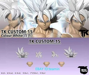 TK Custom 15 1/12 Son Goku Ultra Instinto Plateado Cabeza Esculpida Accesorios - Imagen 1 de 3