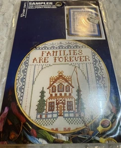Vogart Crafts Sampler Embroidery or Ballpoint Painting  Families are Forever New - Picture 1 of 3